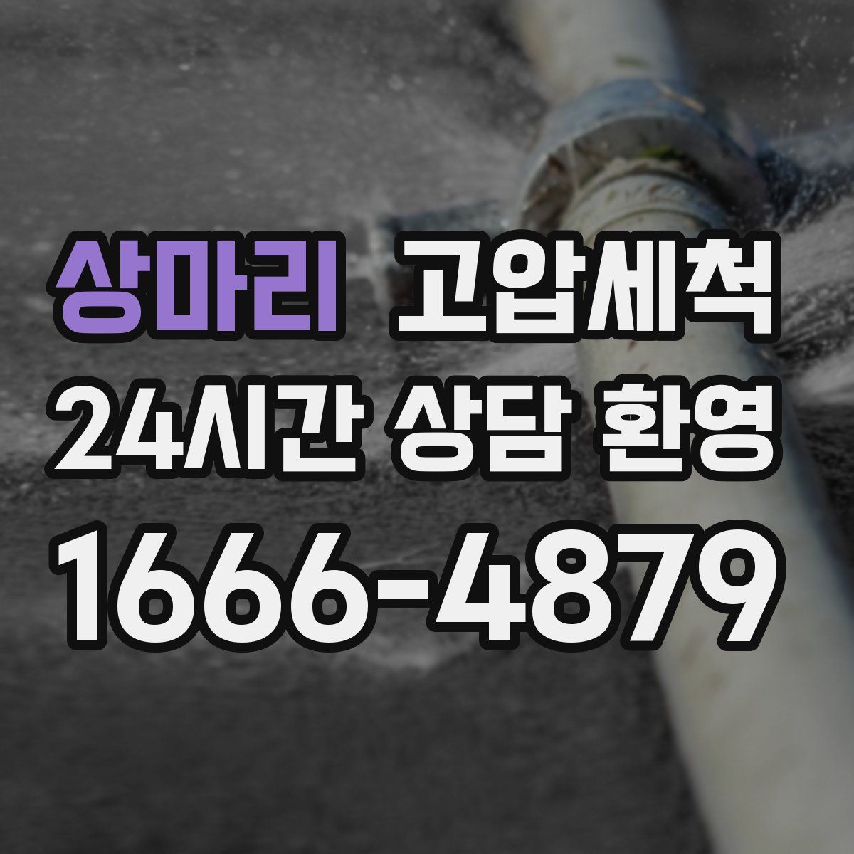 상마리 고압세척