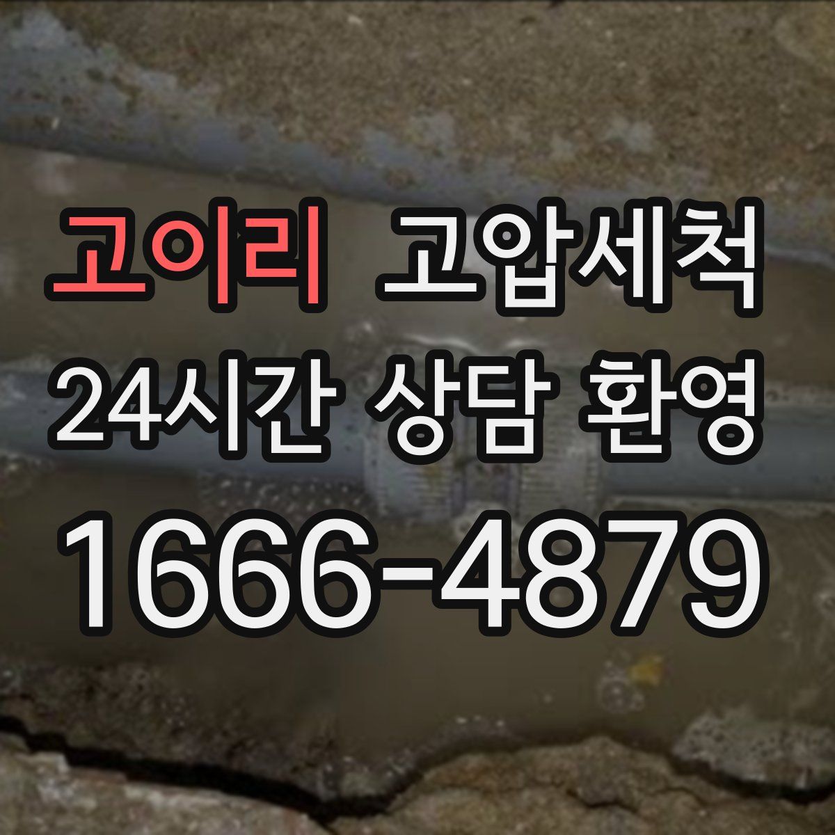 고이리 고압세척