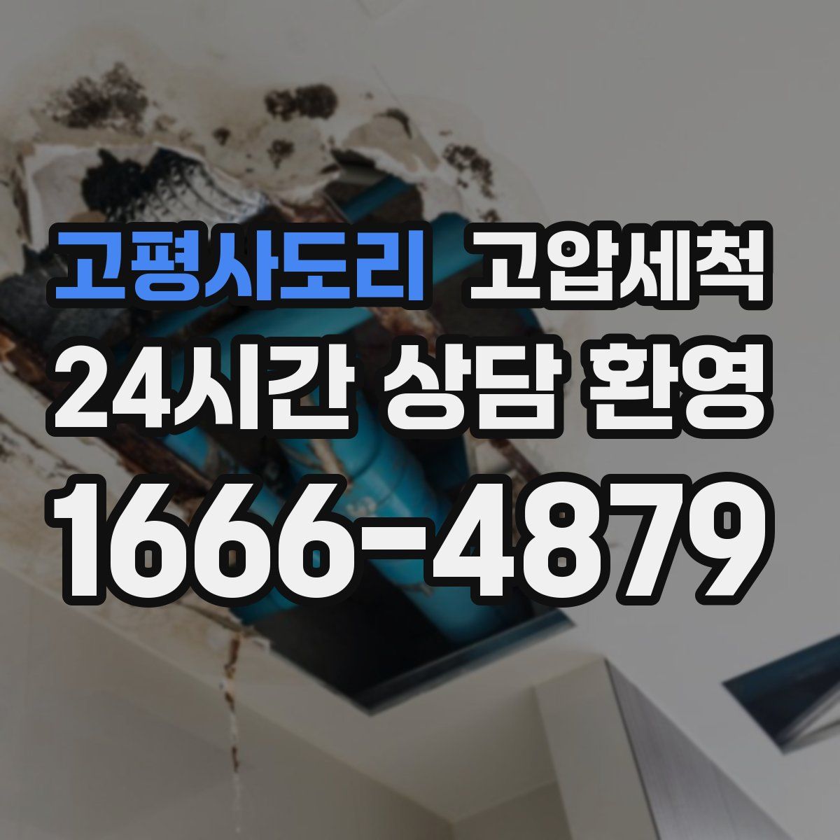 고평사도리 고압세척