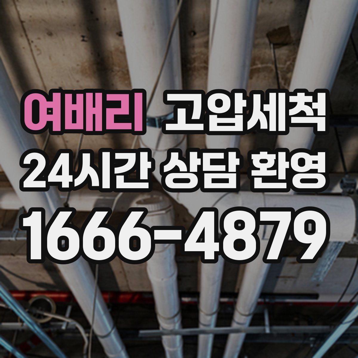 여배리 고압세척