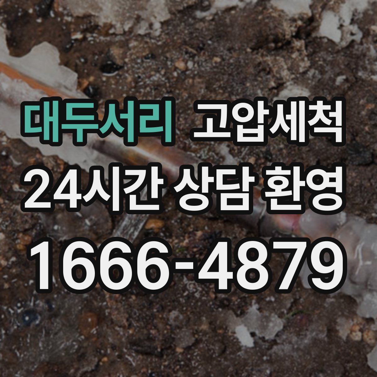 대두서리 고압세척