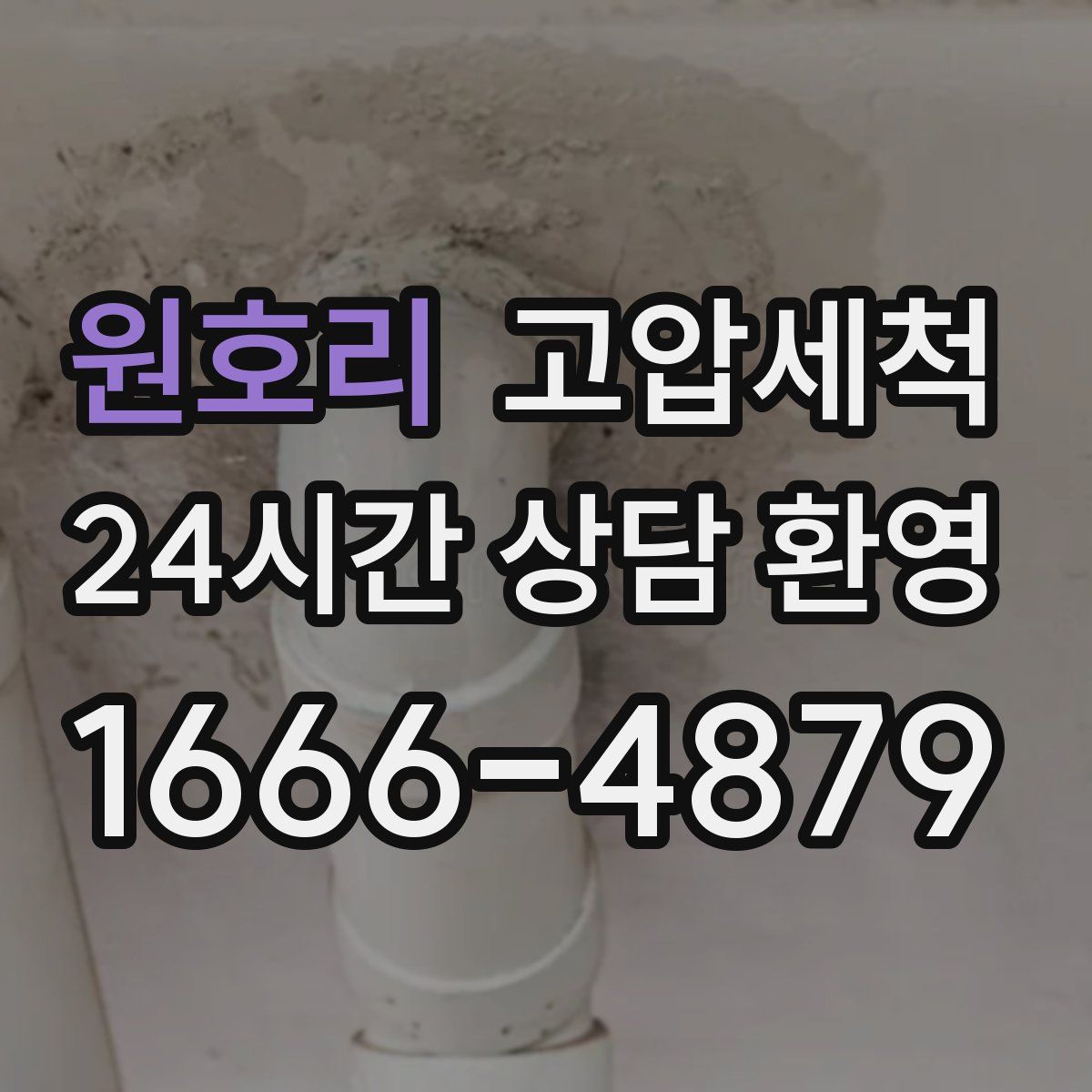 원호리 고압세척