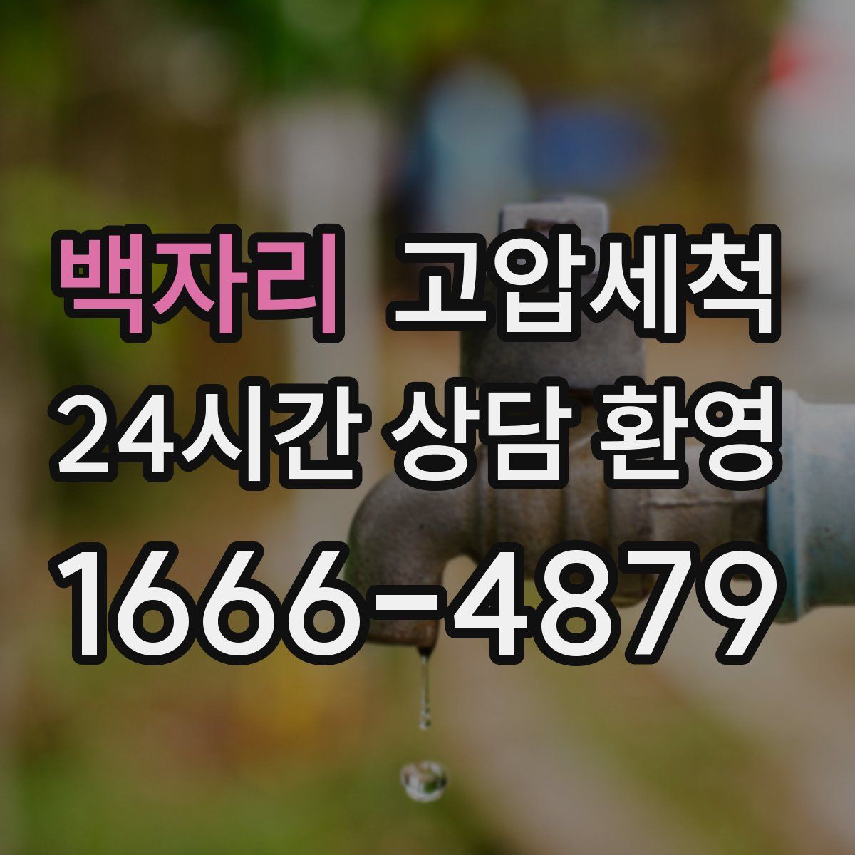 백자리 고압세척