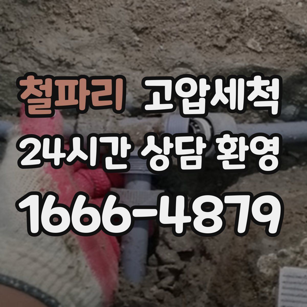 철파리 고압세척