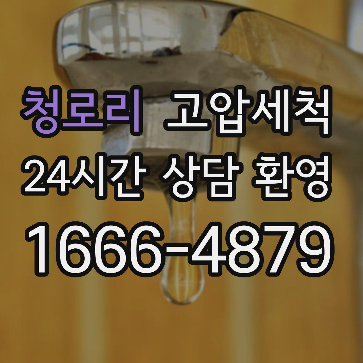 청로리 고압세척