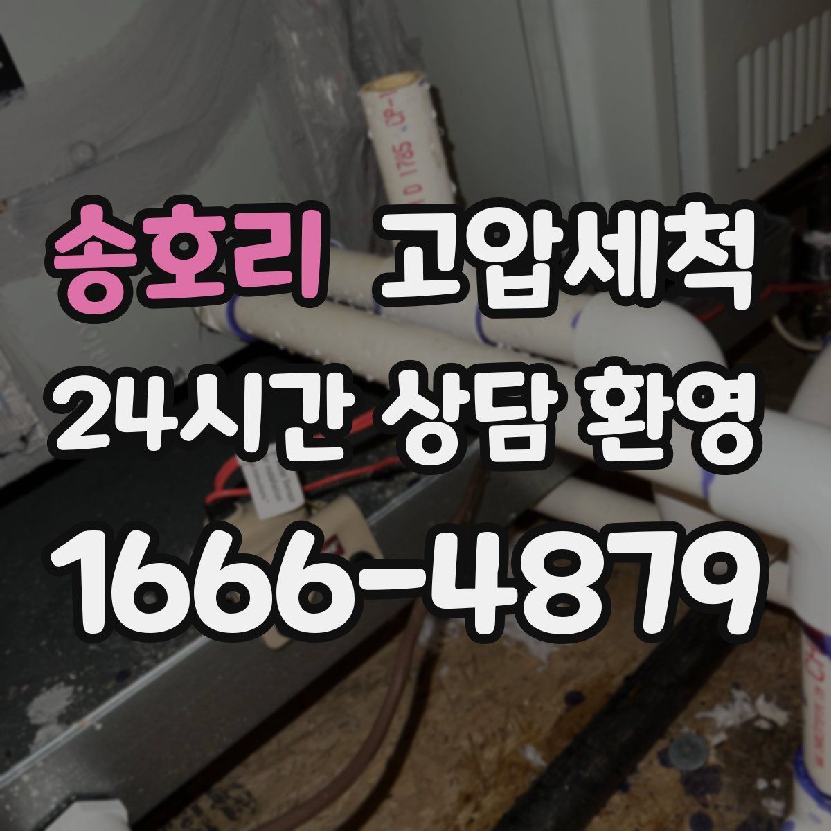 송호리 고압세척