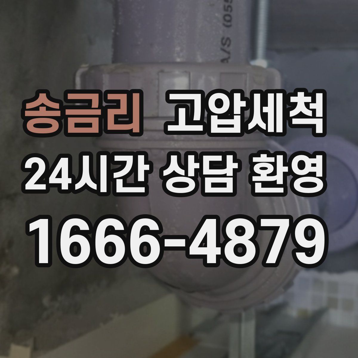 송금리 고압세척