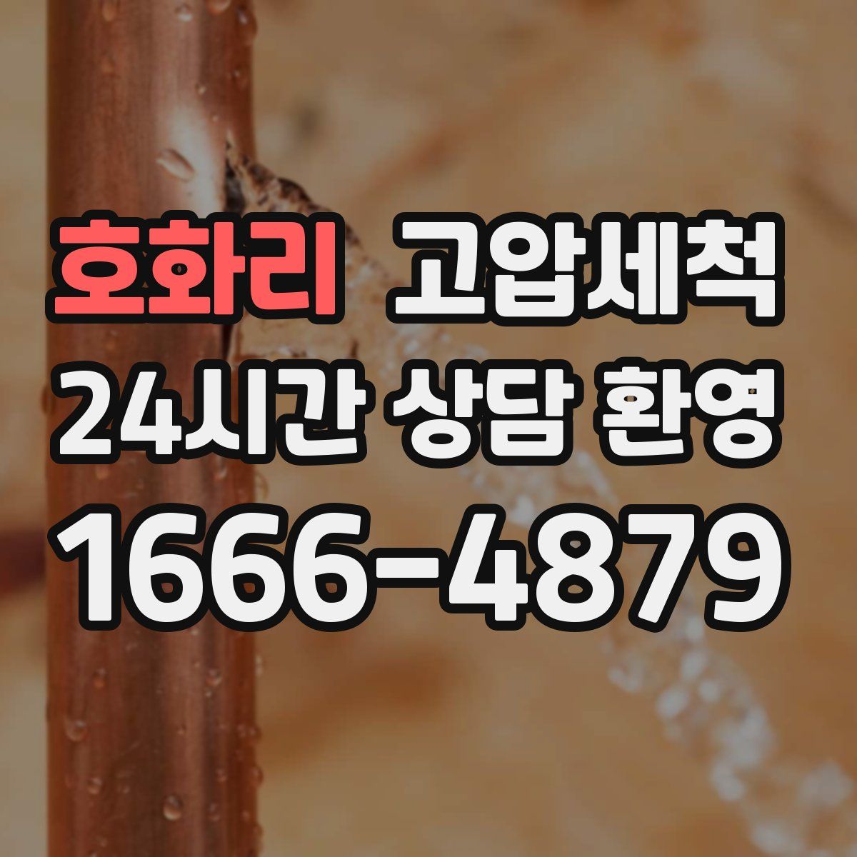 호화리 고압세척