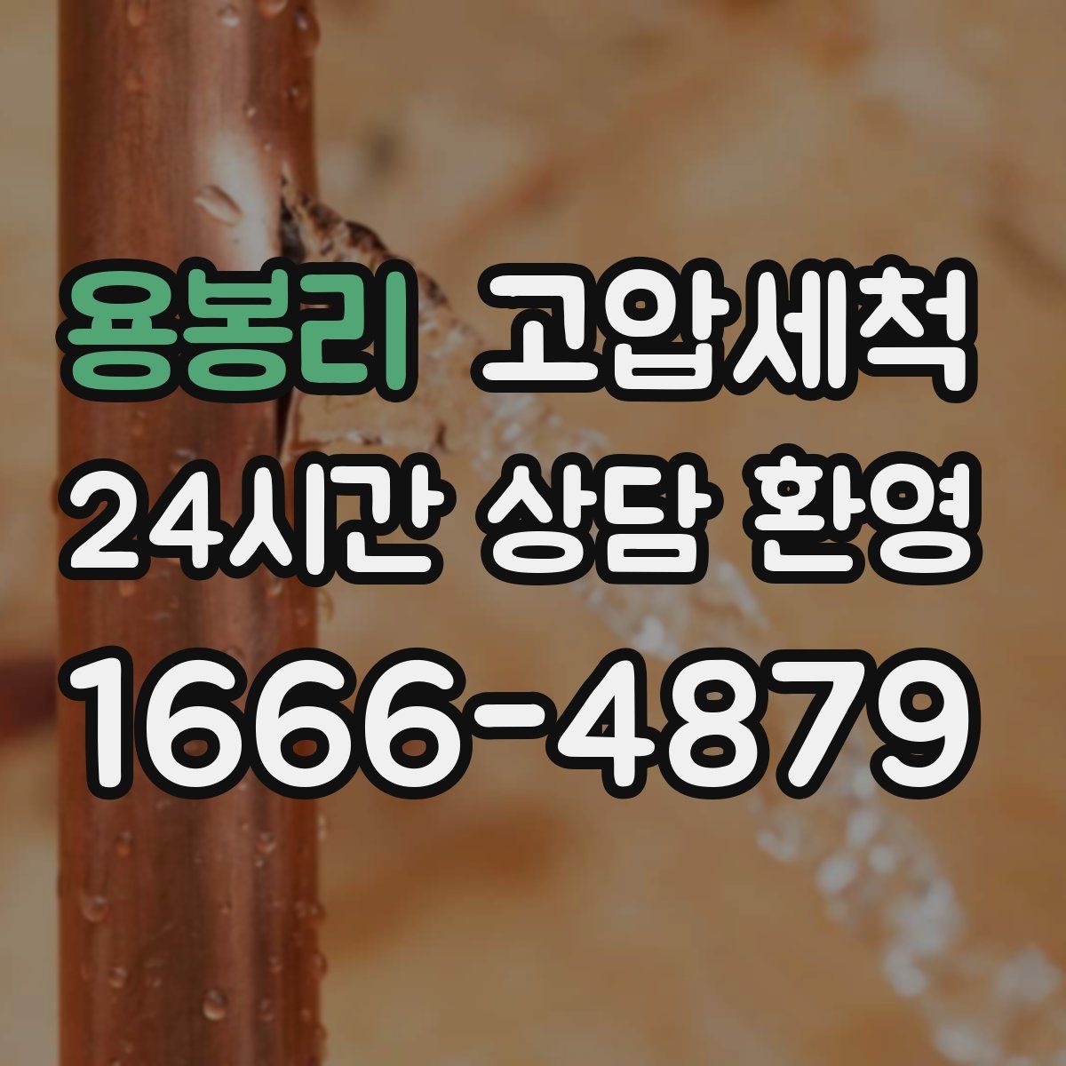 용봉리 고압세척