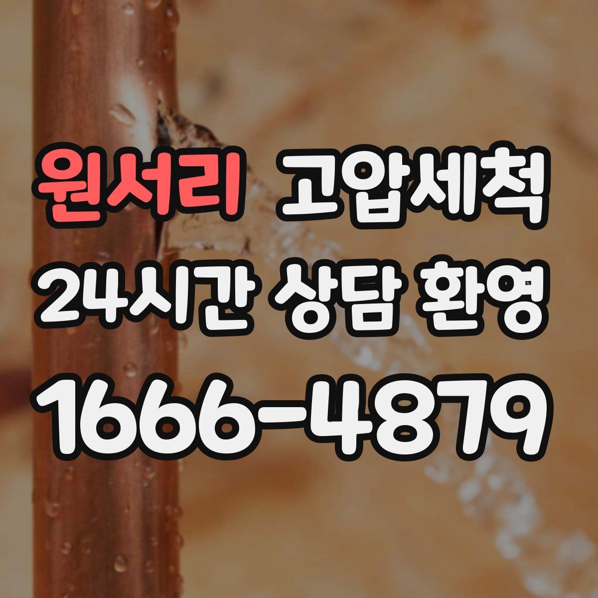 원서리 고압세척