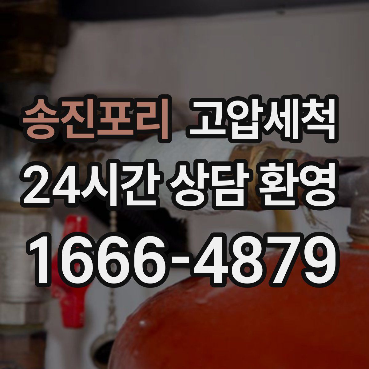 송진포리 고압세척