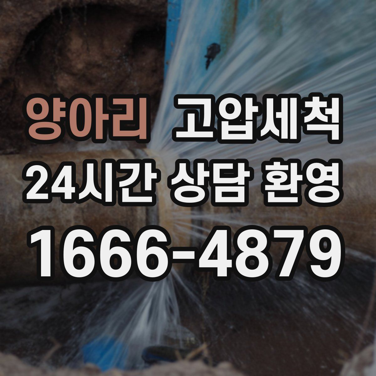 양아리 고압세척