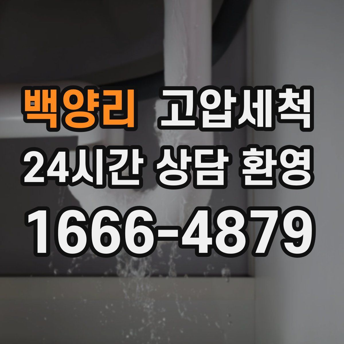 백양리 고압세척