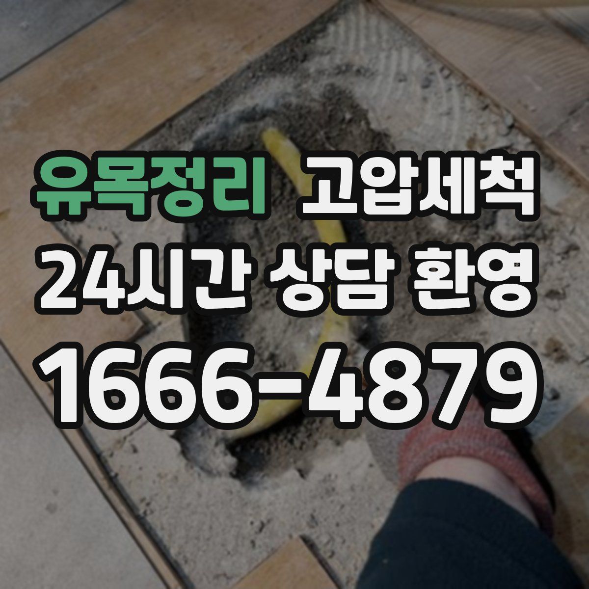 유목정리 고압세척