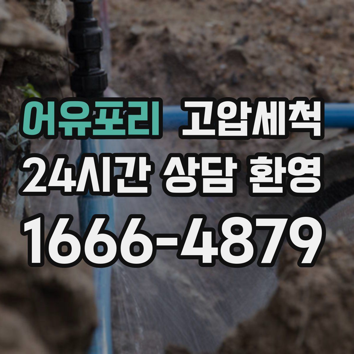 어유포리 고압세척