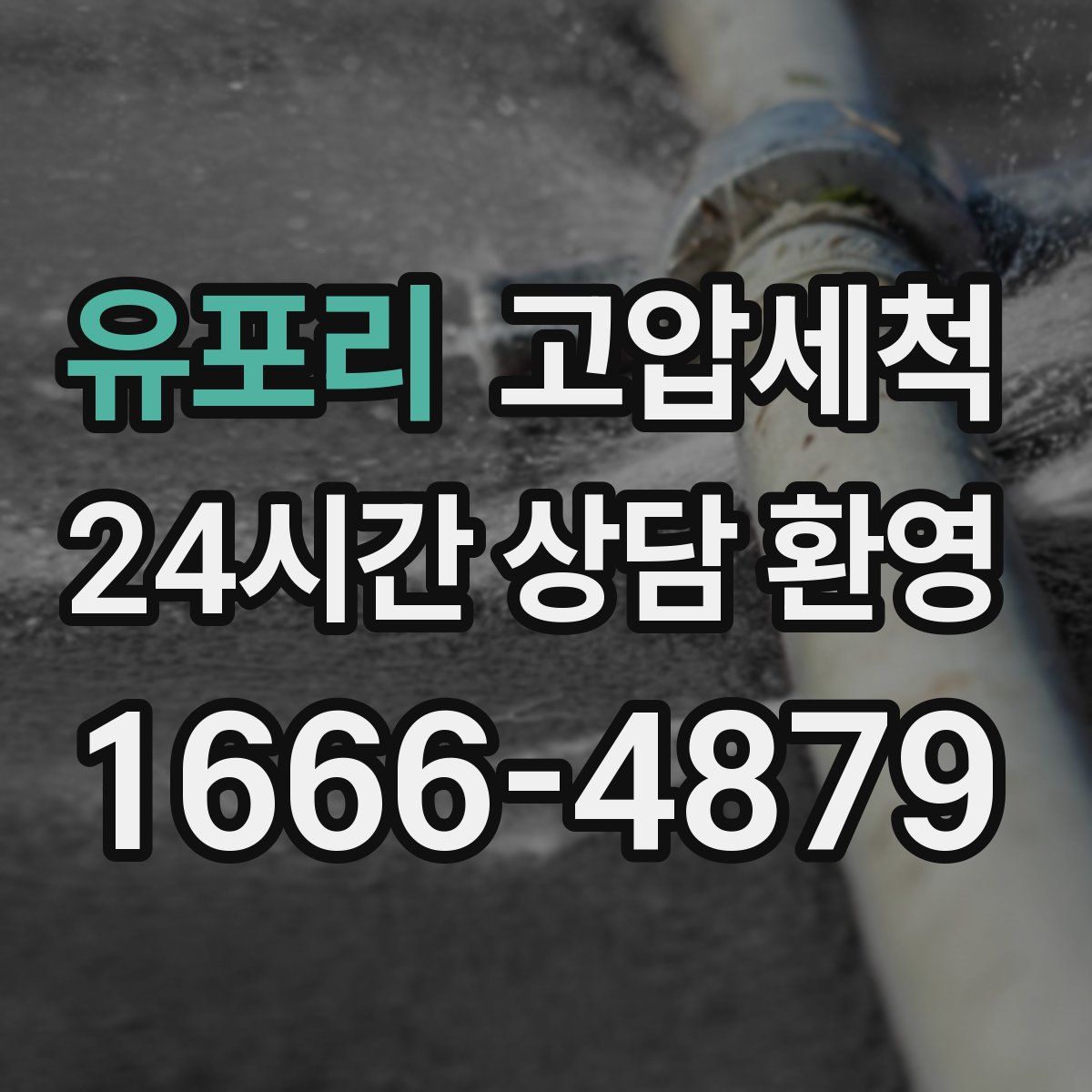 유포리 고압세척