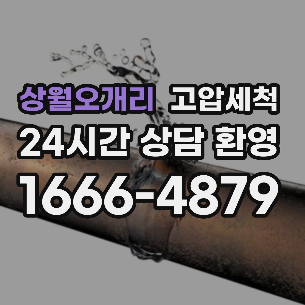 상월오개리 고압세척