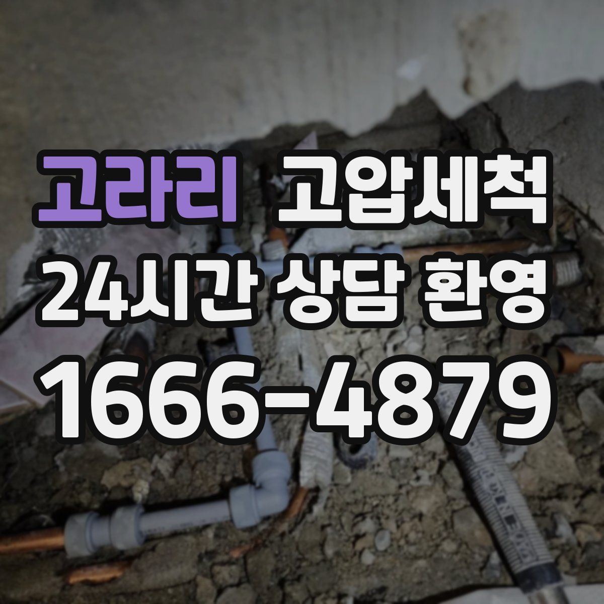 고라리 고압세척