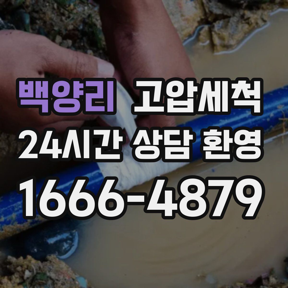 백양리 고압세척