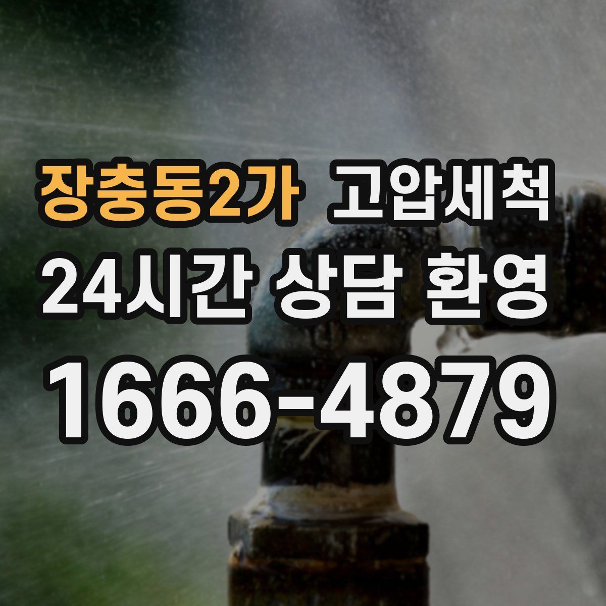 장충동2가 고압세척