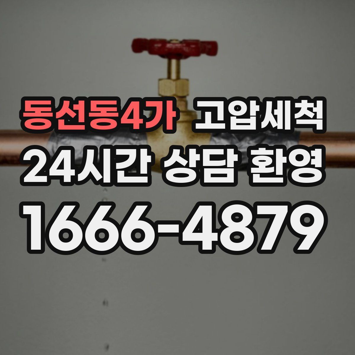 동선동4가 고압세척