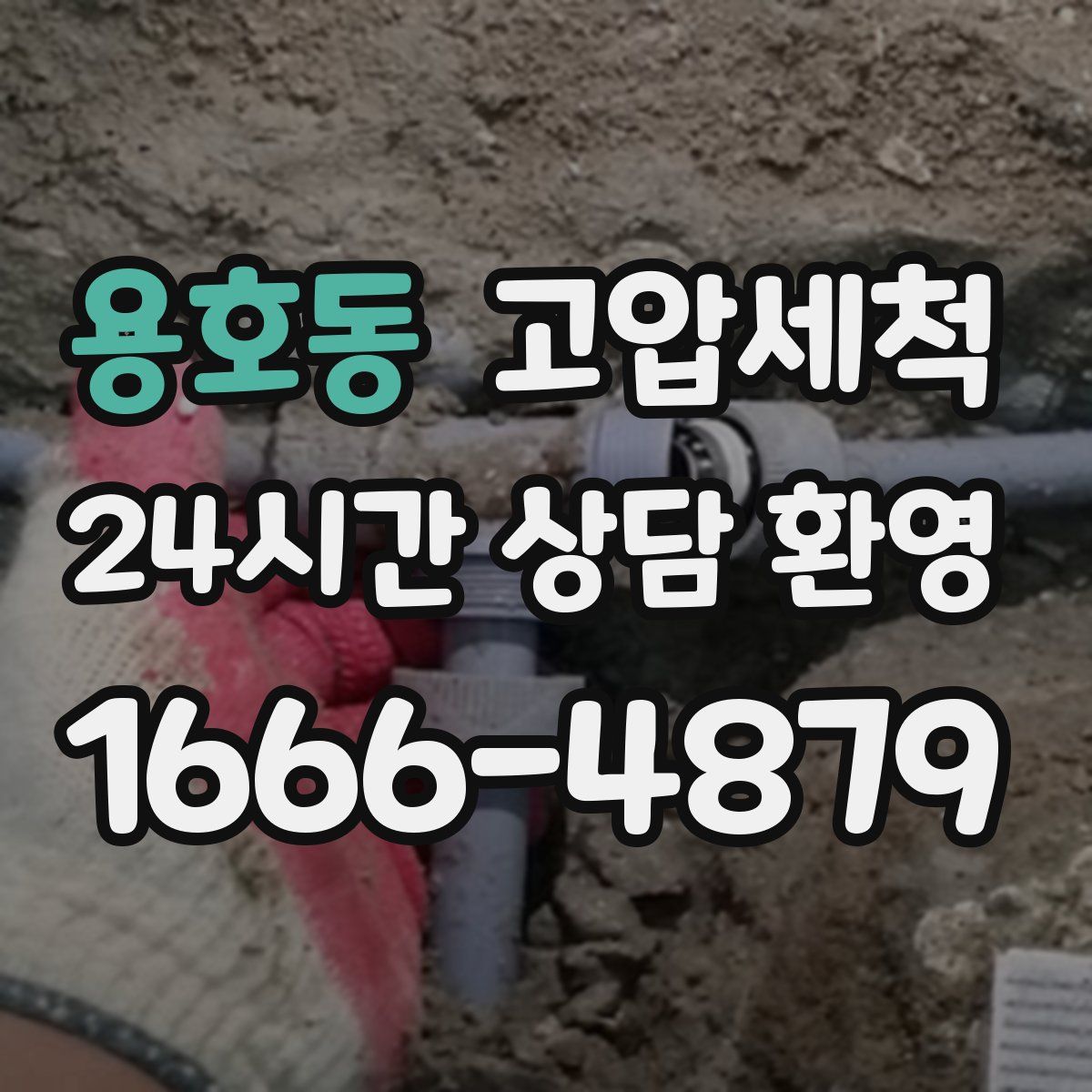 용호동 고압세척