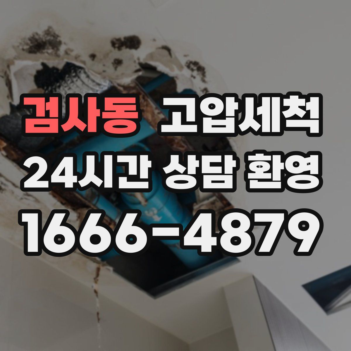 검사동 고압세척