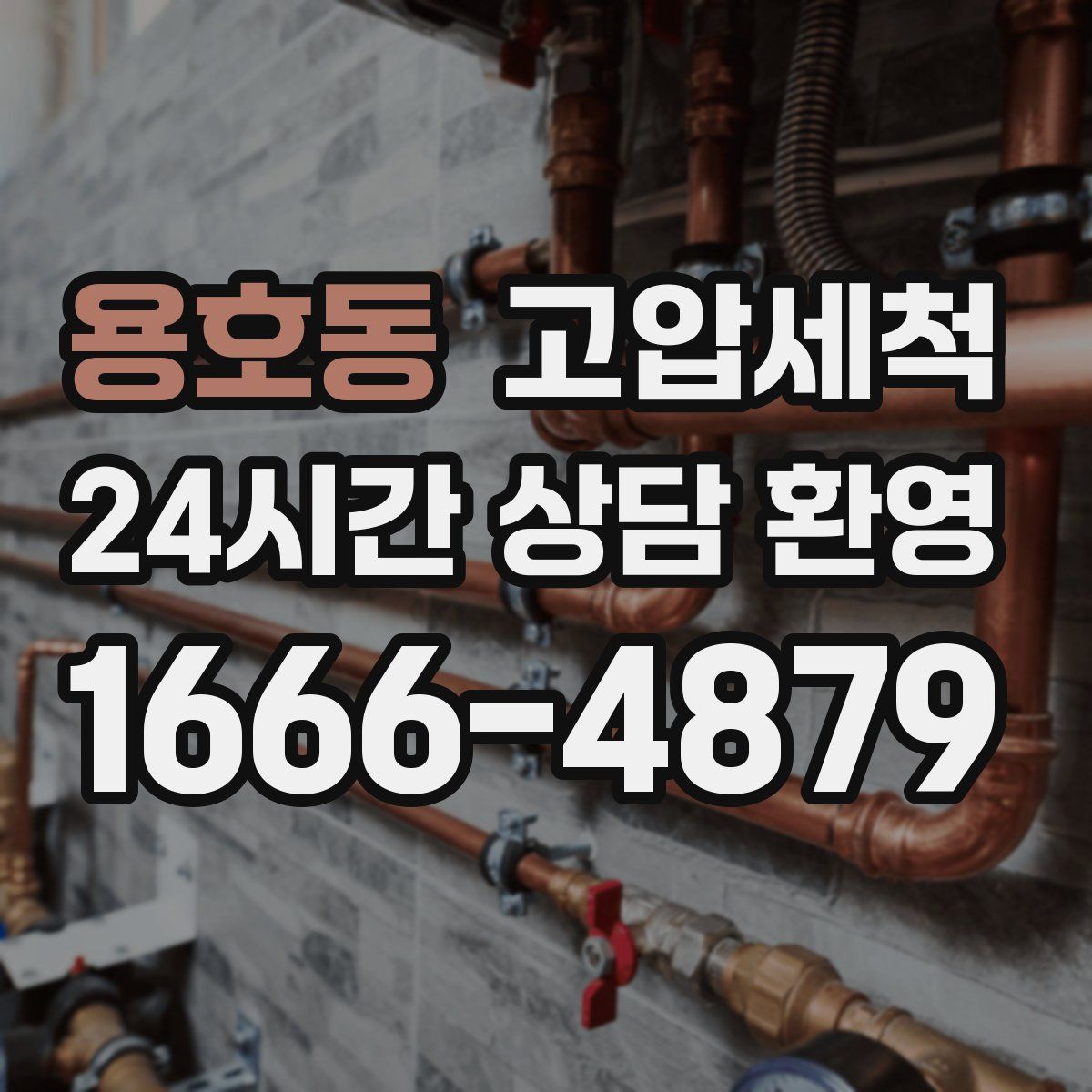 용호동 고압세척