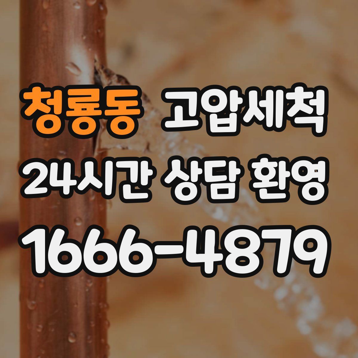 청룡동 고압세척