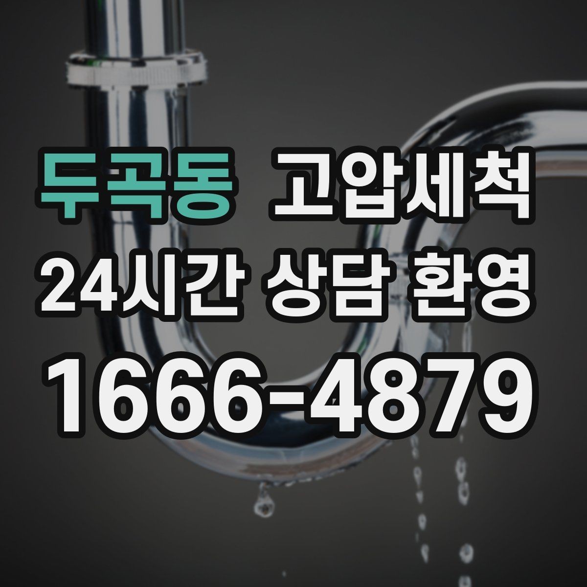 두곡동 고압세척 하수구 배관 청소 반려동물 가정 배려
