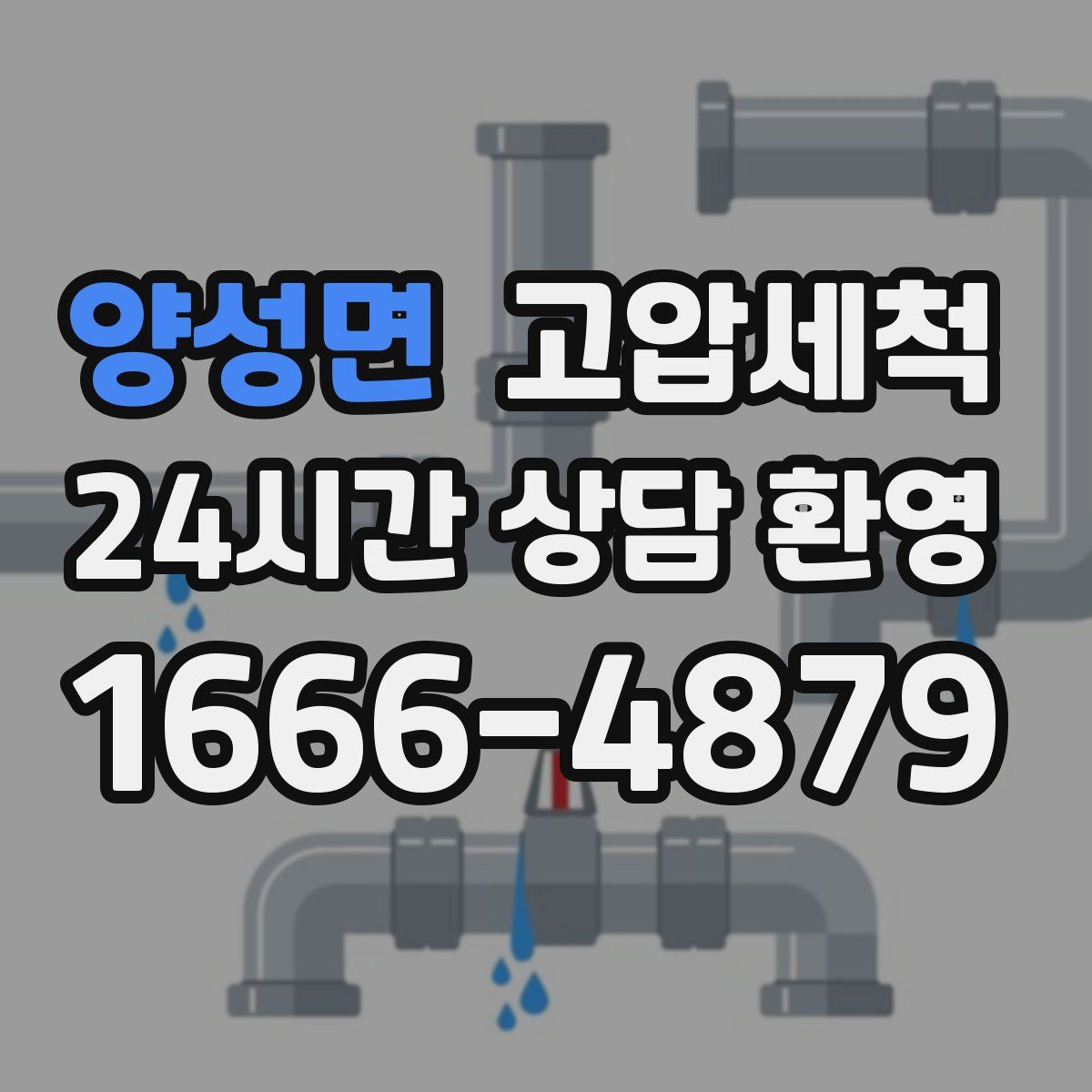 양성면 고압세척