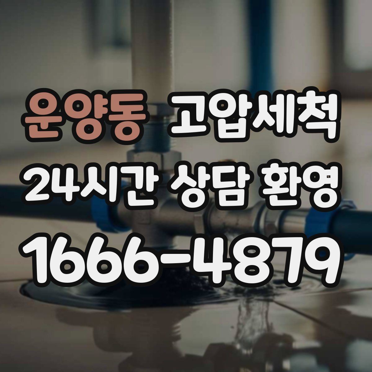 운양동 고압세척 하수구 냄새 제거 입주 청소와 동시 진행