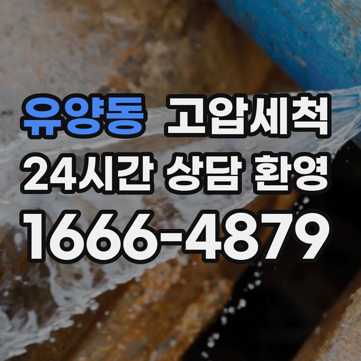 유양동 고압세척 싱크대 배관 청소 오일때 루트 차단