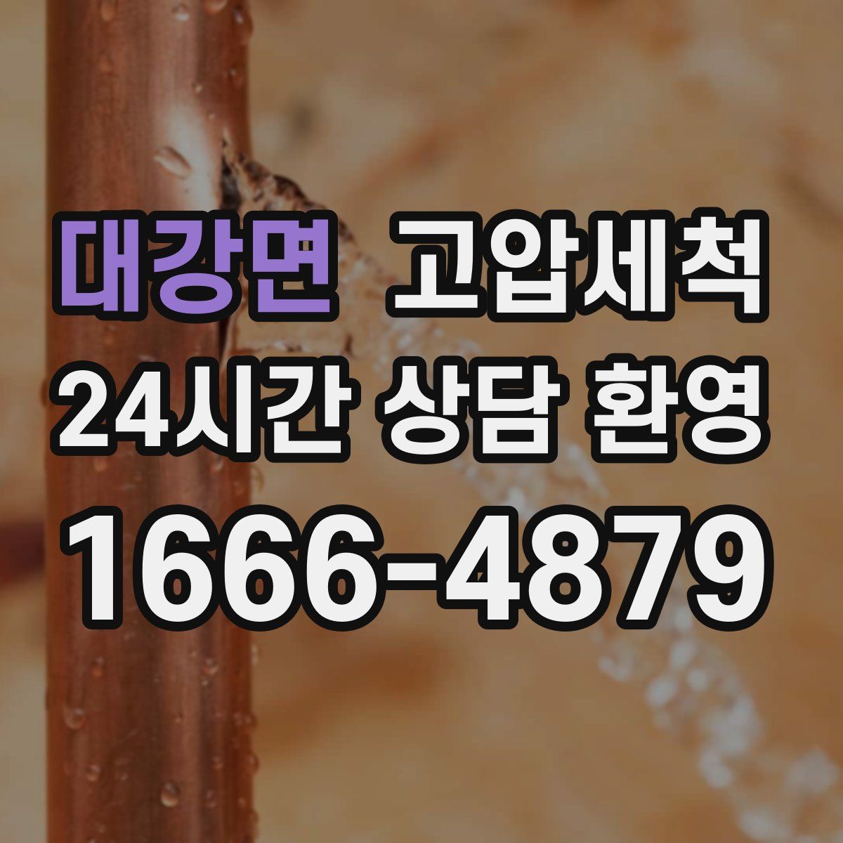 대강면 고압세척