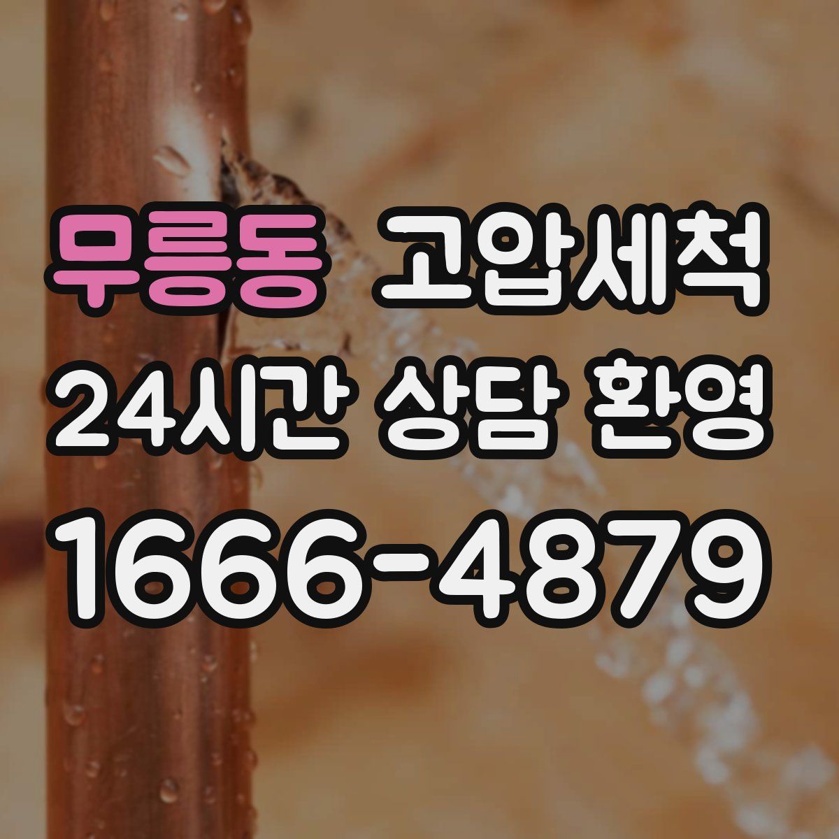 무릉동 고압세척