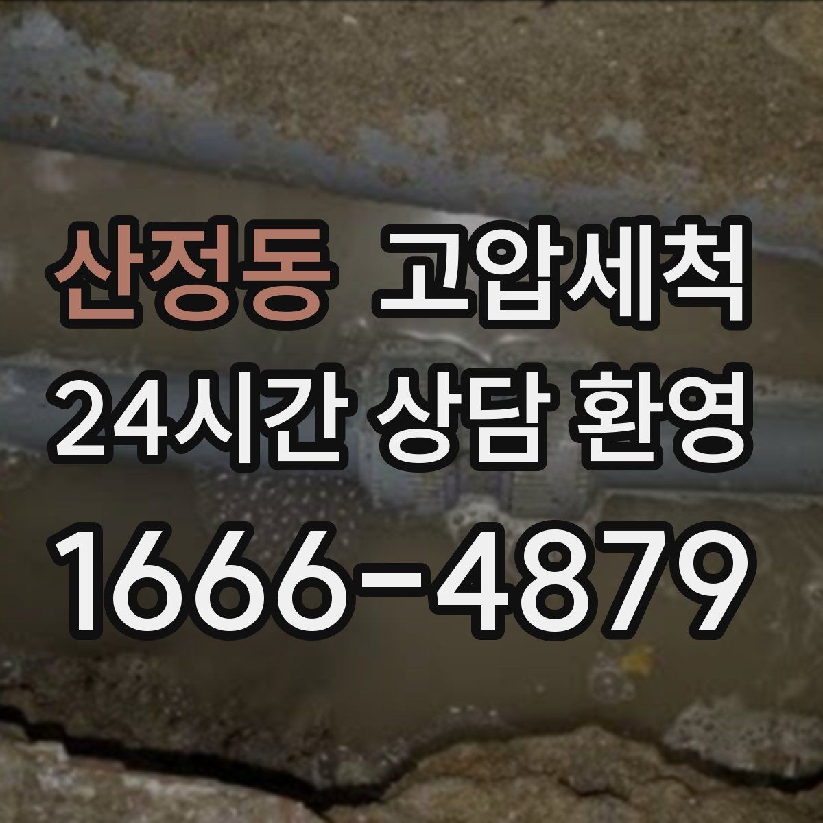 산정동 고압세척 공용 라인 확산 사전 차단