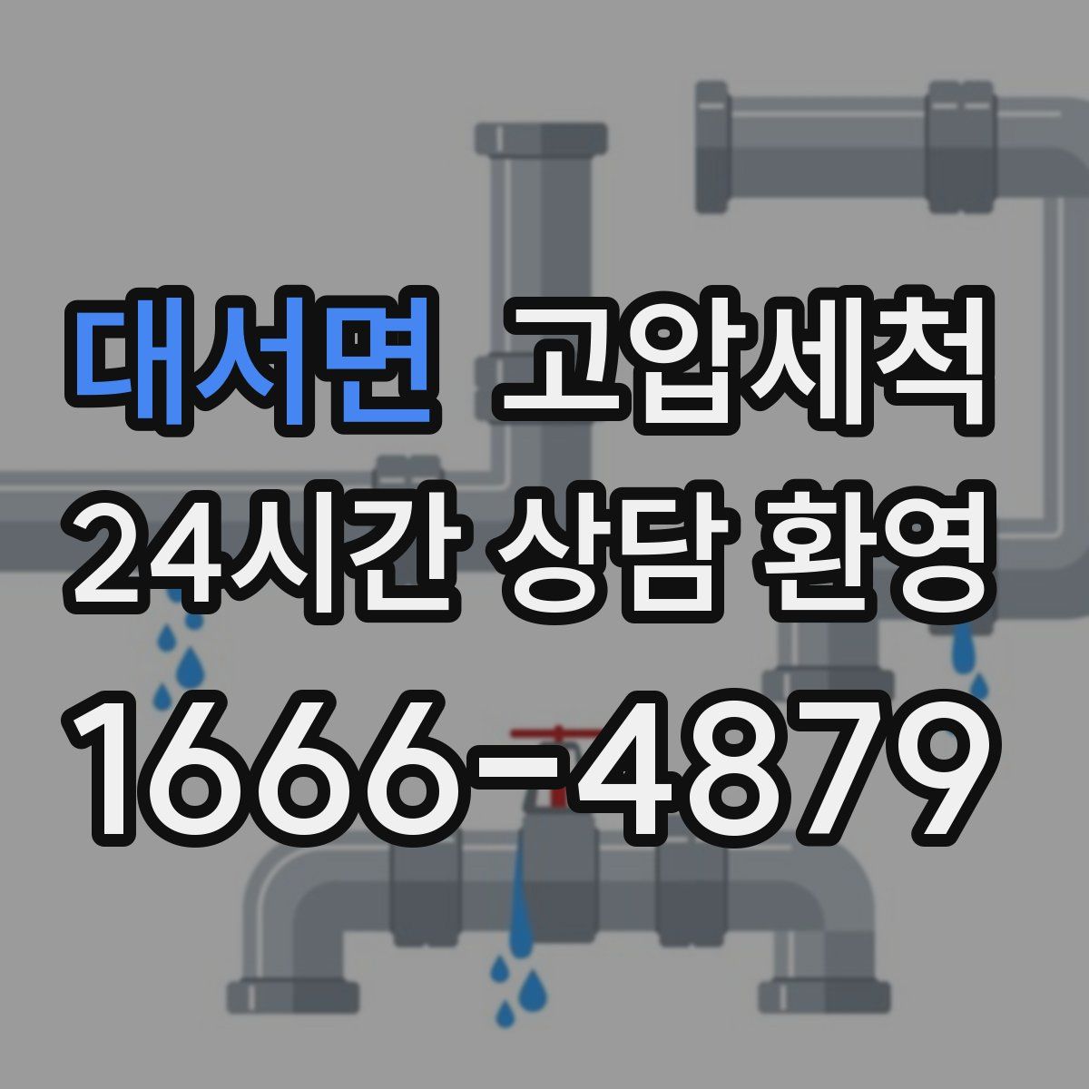 대서면 고압세척