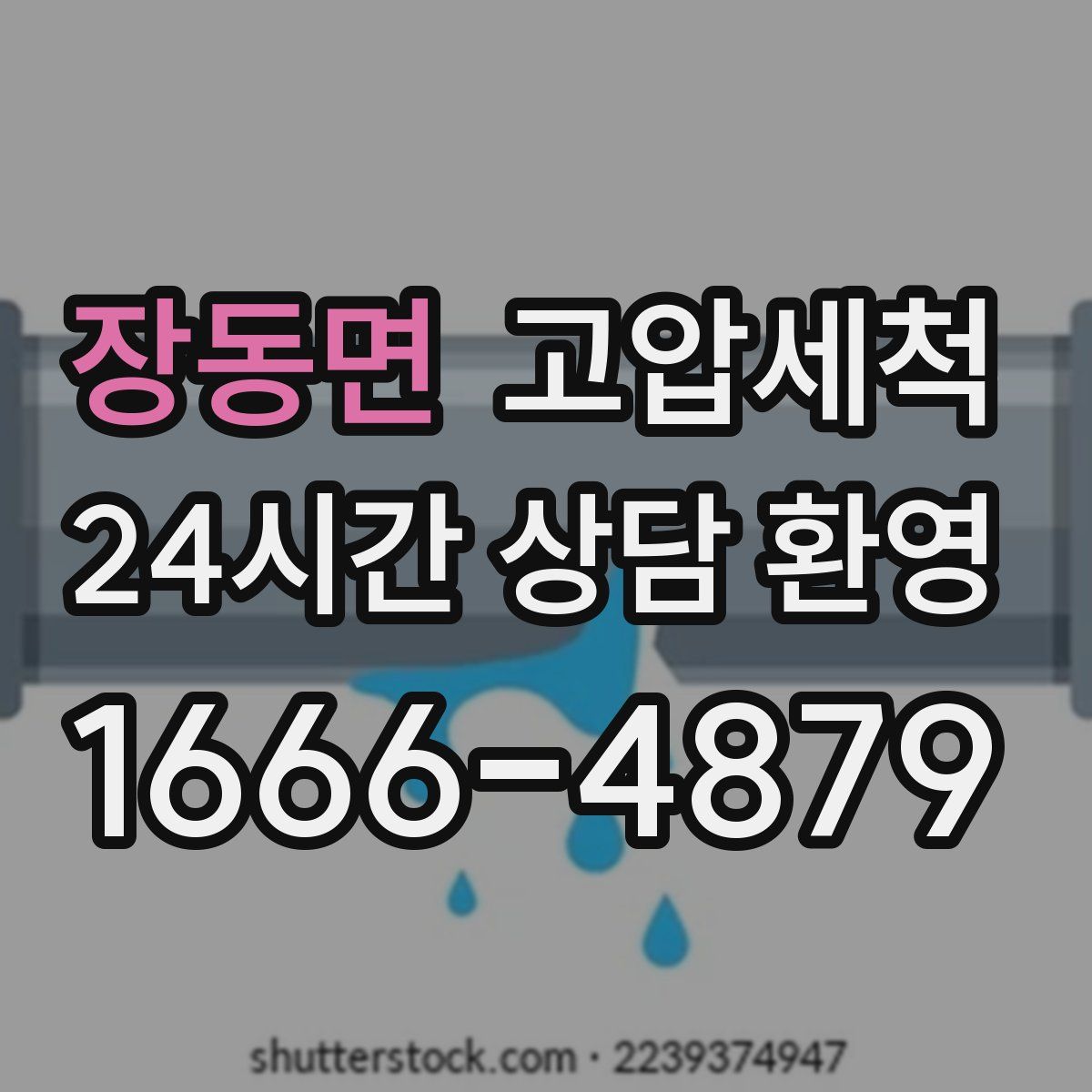 장동면 고압세척