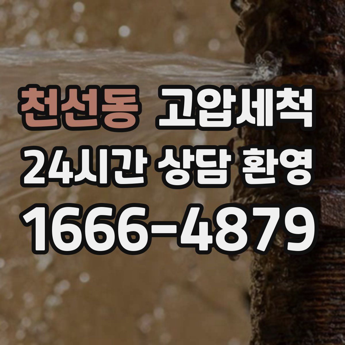 천선동 고압세척