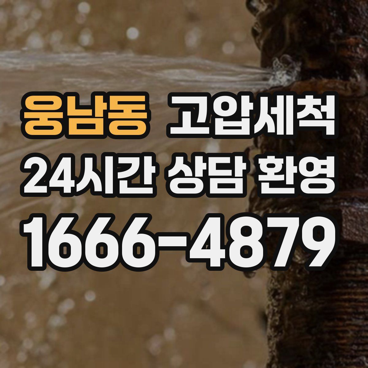 웅남동 고압세척