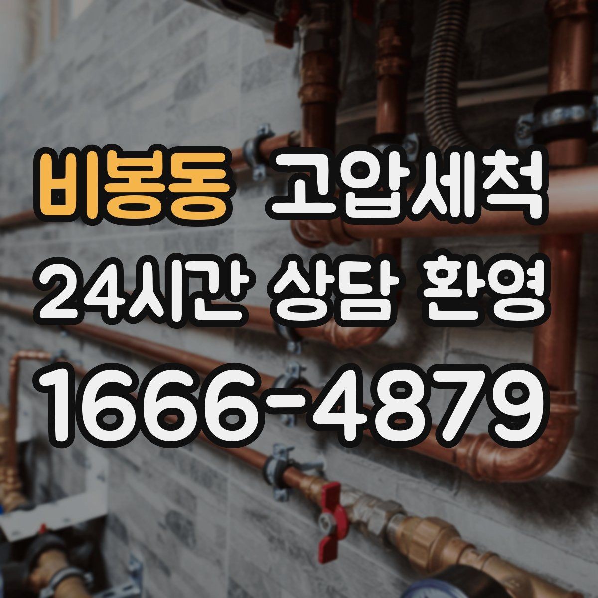 비봉동 고압세척 하수구 배관 청소 공용 라인 선대응