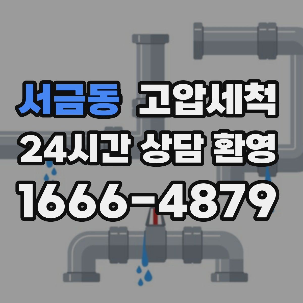 서금동 고압세척 하수구 냄새 제거 입주 청소 동시 진행