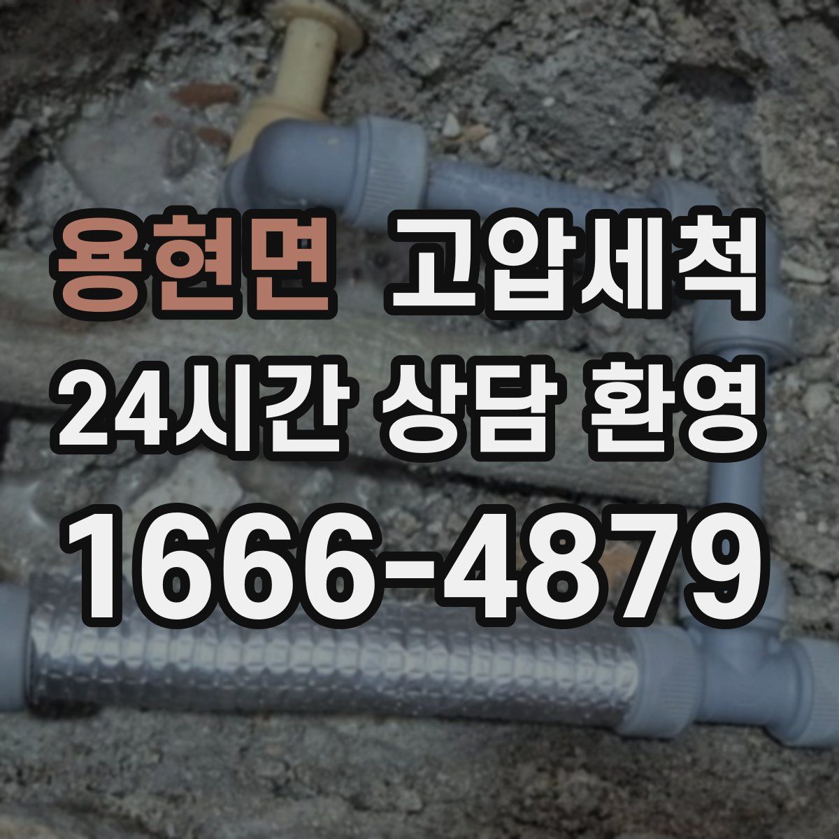 용현면 고압세척