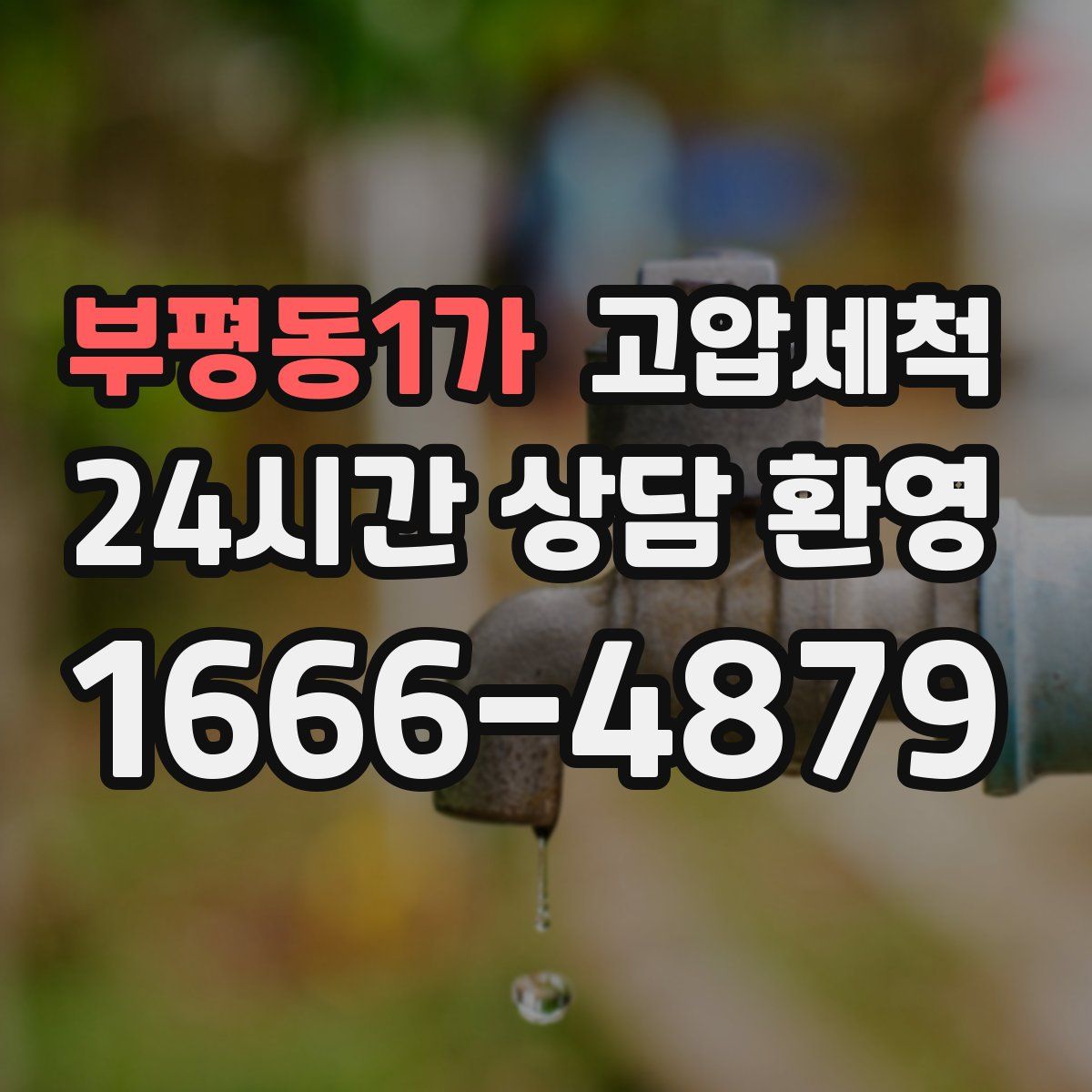 부평동1가 고압세척
