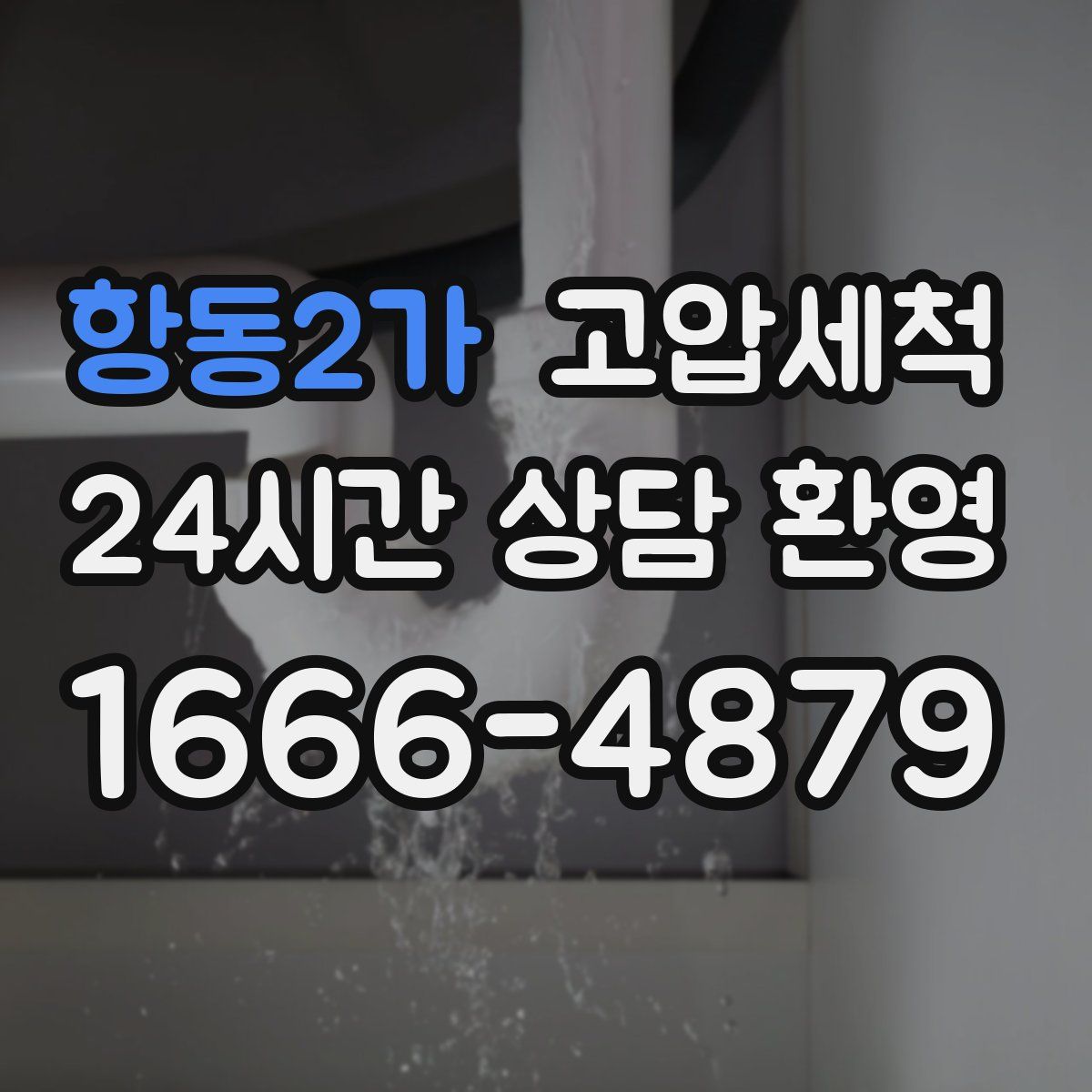 항동2가 고압세척