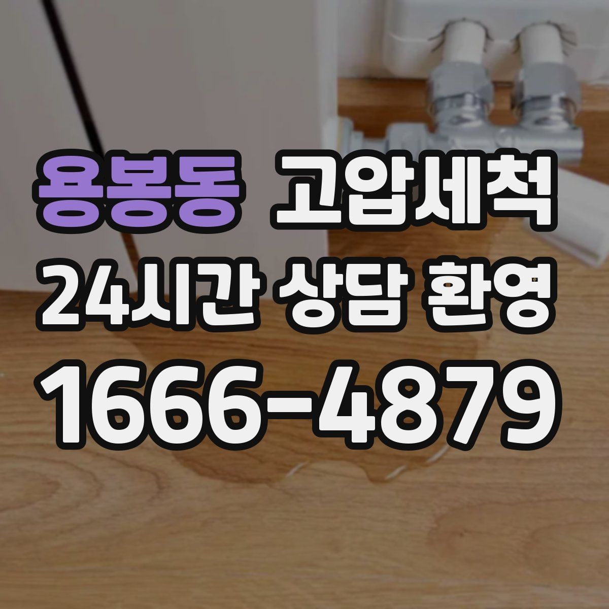 용봉동 고압세척 라이저·세대 동시 진행