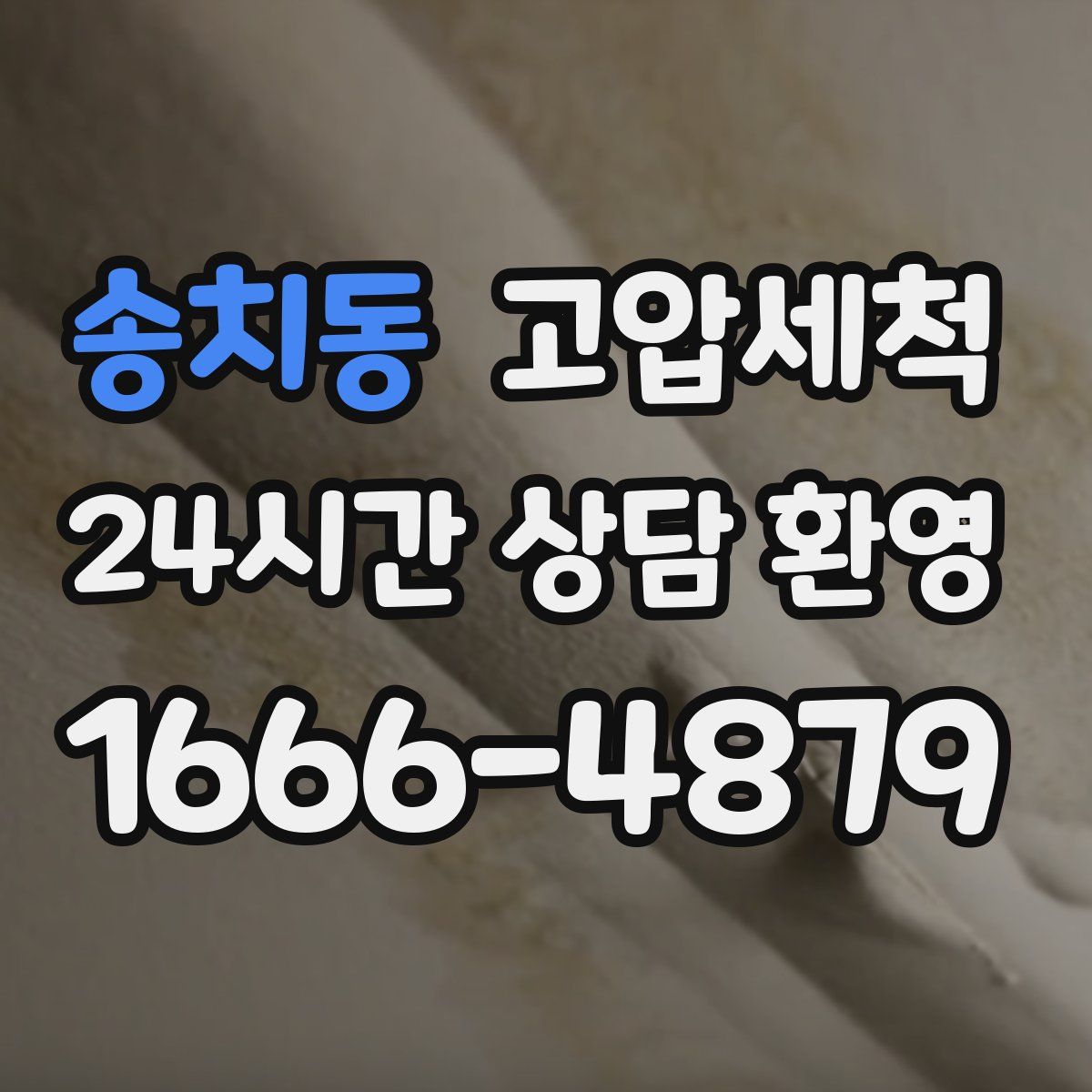 송치동 고압세척