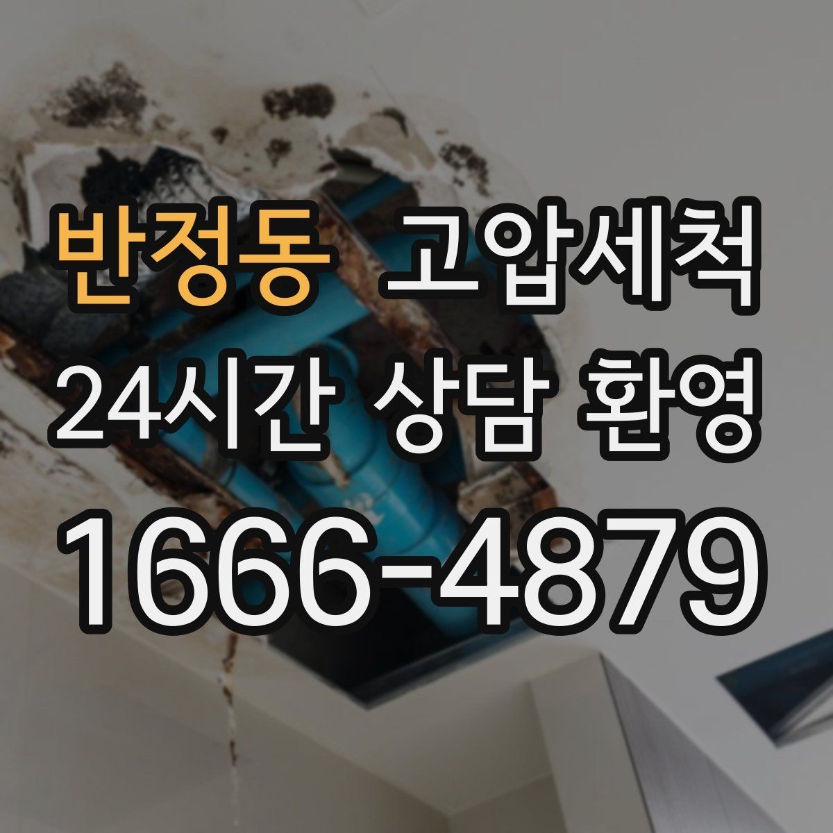 반정동 고압세척 저층 주방에도 안심 배수