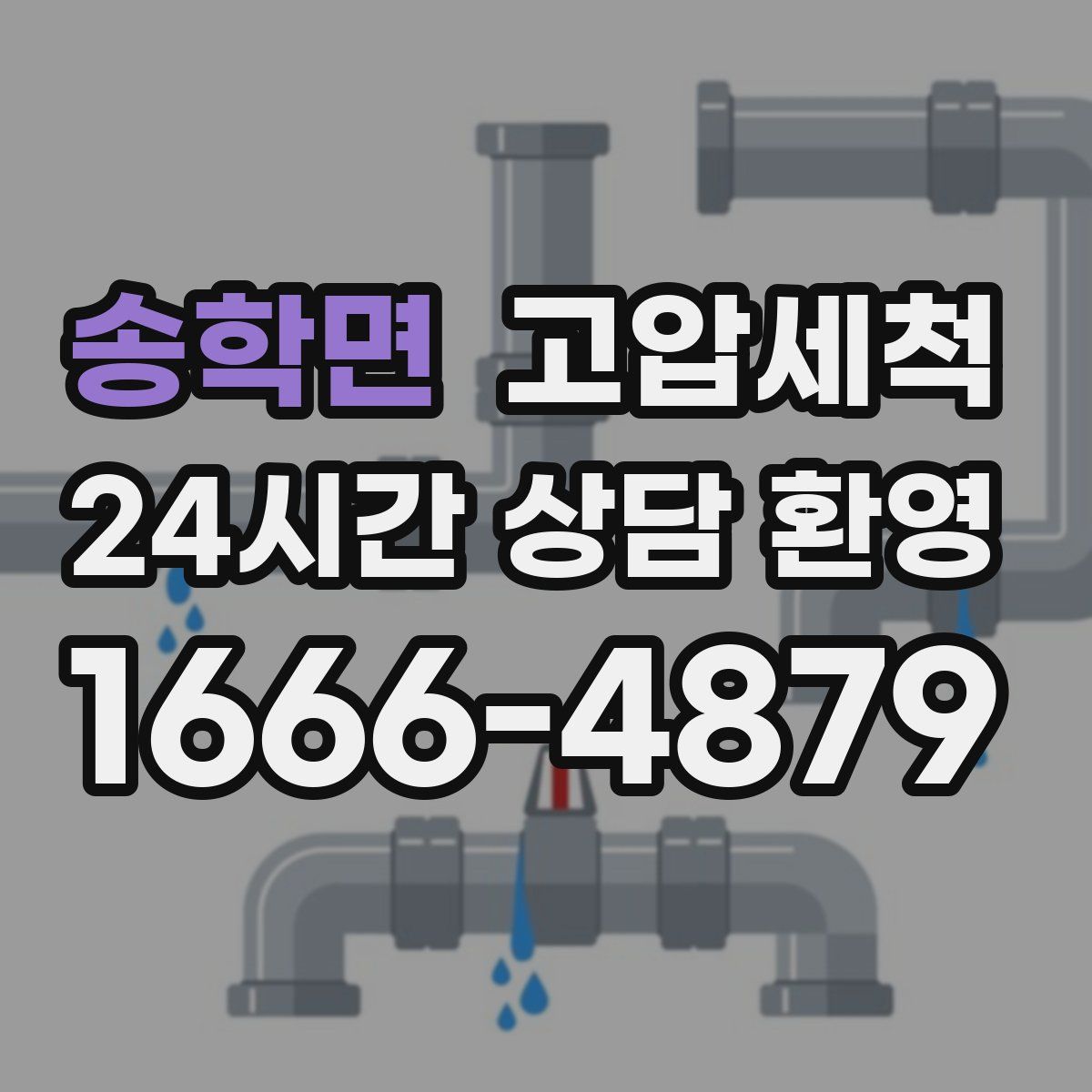 송학면 고압세척