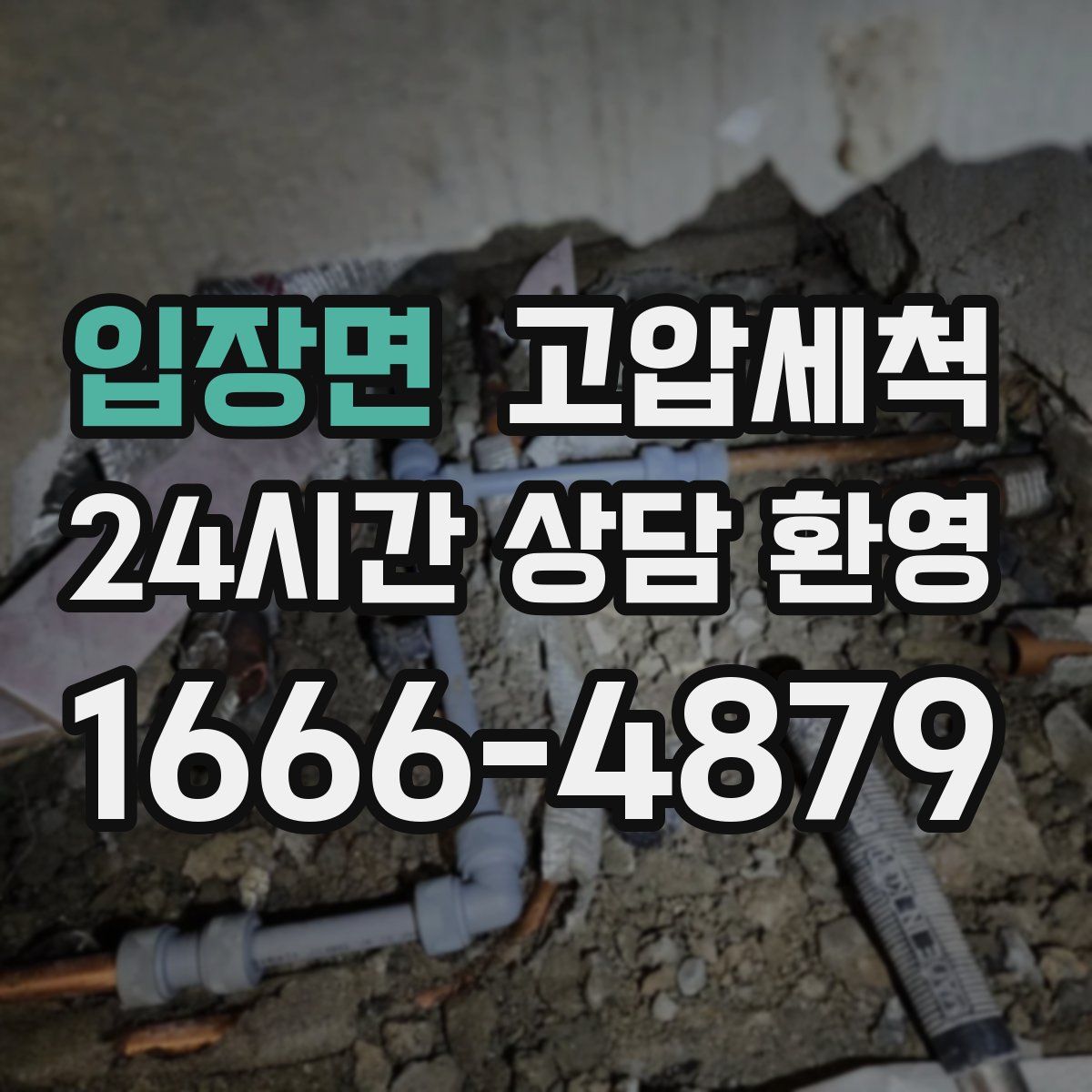 입장면 고압세척